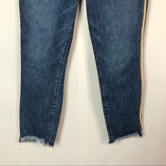 Abercrombie & Fitch Harper Low Rise Ankle Raw Hem Cropped Skinny Jeans 28 / 6S - Picture 6 of 10
